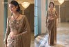 Golden Colour Iconic Vol 5 By Kimora Fancy Fabric Designer Beads Work Saree Ks 5790